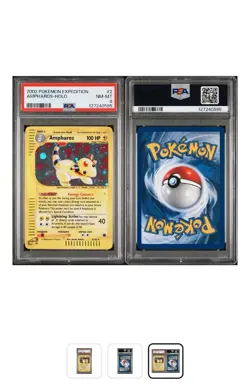 2002 Pokemon Expedition Ampharos 2/165- Holo- NM-Mint PSA 8 - Image 4