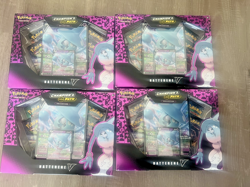 Lot of 4 - Pokemon Champion’s Path Collection (Hatterene V) - Factory Sealed - Image 1