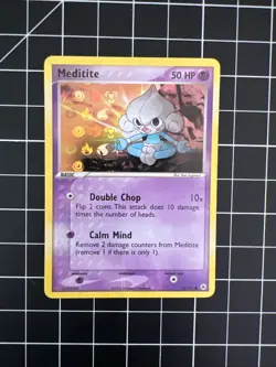 Meditite [Holo Rare] #65/101 | 2004 Pokemon Hidden Legends (NM) - Image 1
