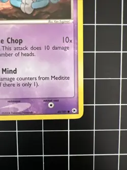 Meditite [Holo Rare] #65/101 | 2004 Pokemon Hidden Legends (NM) - Image 4