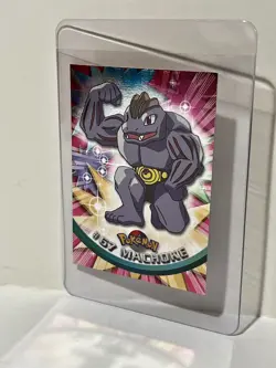 Pokemon Topps Tv Animation #67 Machoke Foil Blue Logo - Image 2