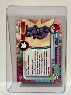 Pokemon Topps Tv Animation #67 Machoke Foil Blue Logo - Image 3