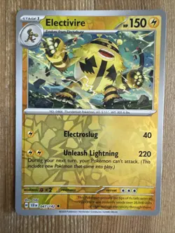 Electivire 047/142 Stellar Crown Reverse Holo Pokemon Card NM - Image 1
