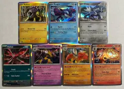 Pokemon 7 Card Mega Evolution Holo Lot No Duplicates Raikou Kyogre Dialga +++ - Image 1
