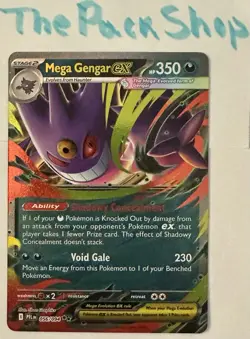 Mega Gengar ex 056/094 Phantasmal Flames Near Mint Pack Fresh Pokemon Card - Image 1