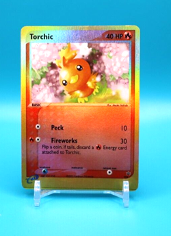 2003 Nintendo Black Star Promo Torchic 008 - Reverse Holo Rare Card - Image 1