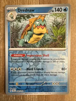 Drednaw 044/142 Stellar Crown Reverse Holo Pokemon Card NM - Image 1