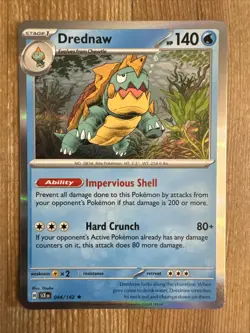 Drednaw 044/142 Stellar Crown Holo Pokemon Card NM - Image 1