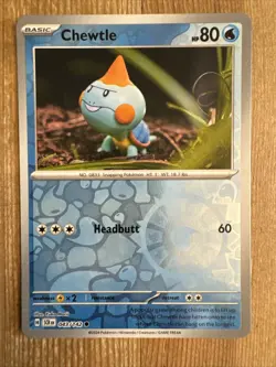 Chewtle 043/142 Stellar Crown Reverse Holo Pokemon Card NM - Image 1