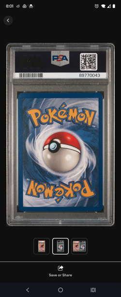 Pokemon Card Gengar 20/62 Rare 1st Edition Fossil Set PSA 10 GEM MINT - Image 2