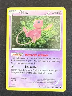 MEW 29/124 FATES COLLIDE ENGLISH POKEMON CARD TCG HOLO - Image 1