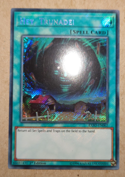 EXFO-EN062 Hey, Trunade! Secret Rare Unlimited Edition Yugioh Card - Image 1