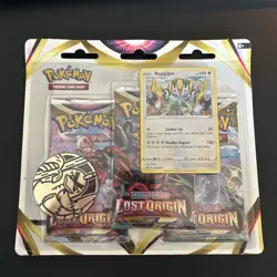 Pokemon TCG Lost Origin 3 Booster Blister Pack Regigigas Promo Card New Sealed - Image 1