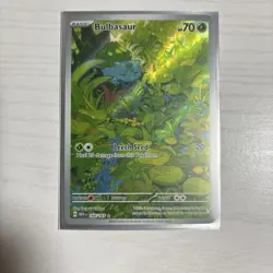 Pokemon TCG Bulbasaur Scarlet & Violet 151 Holo Illustration Rare Card 166/165 - Image 2