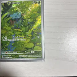 Pokemon TCG Bulbasaur Scarlet & Violet 151 Holo Illustration Rare Card 166/165 - Image 4
