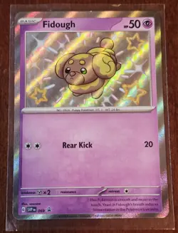 Pokemon Fidough SVP 069 Scarlet & Violet Black Star Promo Holo Shiny Rare Card - Image 1