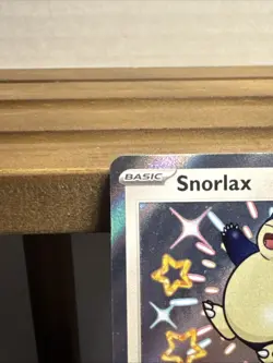 Pokemon Snorlax TCG Baby Shiny Holo Card 202/091 Paldean Fates Mint Condition - Image 2