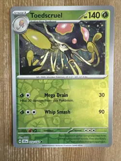 Toedscruel 018/142 Stellar Crown Reverse Holo Pokemon Card NM - Image 1
