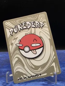 Pokederp 1st Edition Cayootie Eevee 12/25 Second Print Custom Derpy Card - Image 2