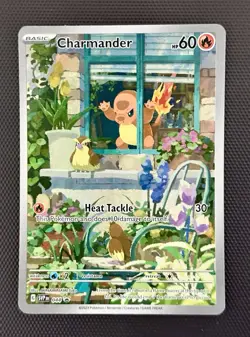 2023 Pokemon Charmander SVP 044 - Obsidian Flames Promo Card - Full Art Holo-NM - Image 1