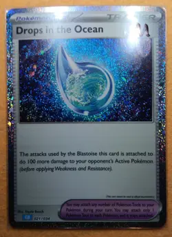 Pokemon TCG Drops in the Ocean Classic Collection Card CLB 021/034 Holo NM/M - Image 1