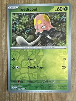 Toedscool 017/142 Stellar Crown Reverse Holo Pokemon Card NM - Image 1
