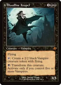 Bloodline Keeper // Lord of Lineage (Retro Frame) [Innistrad Remastered] Foil Ne - Image 1