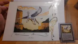 Magic The Gathering Mesa Pegasus Limited Numbered Print With Sketch - Image 1
