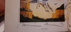 Magic The Gathering Mesa Pegasus Limited Numbered Print With Sketch - Image 2