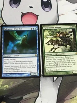 C6006 MAGIC MTG ZENDIKAR SPHINX OF JWAR ISLE TURNTIMBER RANGER MP RARE - Image 1