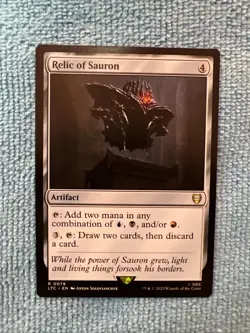 Relic of Sauron 0079 Non Foil Rare LOTR Commander MTG Near Mint - Image 1
