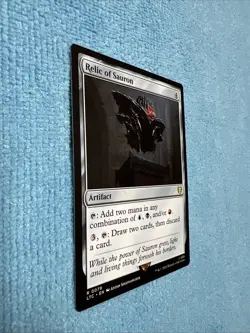 Relic of Sauron 0079 Non Foil Rare LOTR Commander MTG Near Mint - Image 2