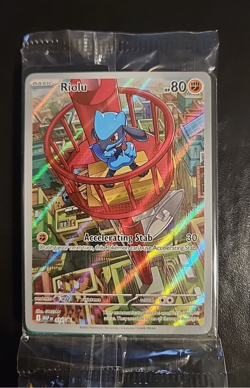 SEALED Promo Riolu #10 Mega Evolution ETB Black Star Promo Pokemon TCG Near Mint - Image 1