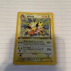 Pokemon Jolteon TCG Jungle 4/64 Holo Unlimited Rare First Edition - Image 1