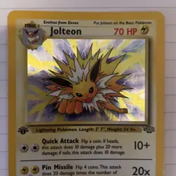 Pokemon Jolteon TCG Jungle 4/64 Holo Unlimited Rare First Edition - Image 2