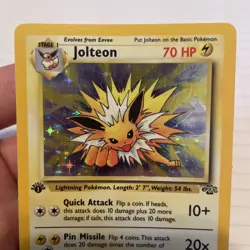 Pokemon Jolteon TCG Jungle 4/64 Holo Unlimited Rare First Edition - Image 5