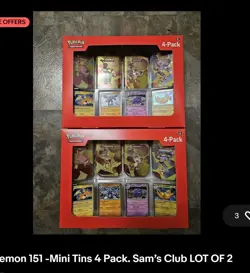Pokemon TCG S&V 151 Mini Tin 4-Pack - Lot of 2 - Quick shipment - Image 1