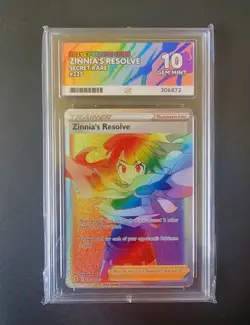 Pokemon - Zinnia's Resolve - 225/203 Evolving Skies - Secret Rare - ACE Grade 10 - Image 1