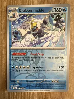 Crabominable 042/142 Reverse Holo Pokemon TCG: Stellar Crown Near Mint (NM) - Image 1