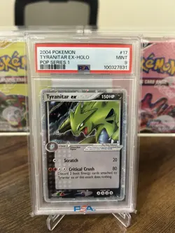 Tyranitar ex 17/17 HOLO POP Series 1 Psa 9 Pokemon 2004 - Image 1