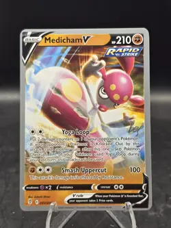 Pokemon TCG Medicham V 083/203 2022 World Championships NM - Image 1
