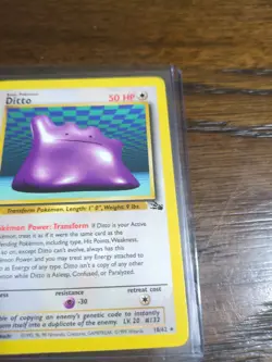 Ditto 1st Edition 18/62 - Fossil Set 1999 Pokemon TCG Non Holo NM Near Mint Rare - Image 3