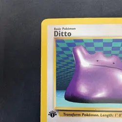 Pokemon Vintage 1st Edition Non-Holo Rare Ditto Fossil 18/62 WotC 1999 - Image 2