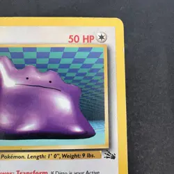 Pokemon Vintage 1st Edition Non-Holo Rare Ditto Fossil 18/62 WotC 1999 - Image 3