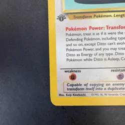 Pokemon Vintage 1st Edition Non-Holo Rare Ditto Fossil 18/62 WotC 1999 - Image 5