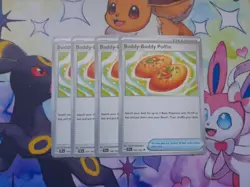 4x Pokemon TCG Buddy-Buddy Poffin 144/162 Temporal Forces Playset NM x4 - Image 1