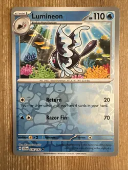 Lumineon 036/142 Reverse Holo Pokemon TCG: Stellar Crown Near Mint (NM) - Image 1