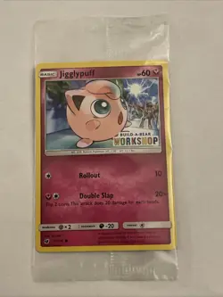 POKEMON JIGGLYPUFF 71/111 BUILD-A-BEAR WORKSHOP STAMPED SEALED PROMO NM - Image 1
