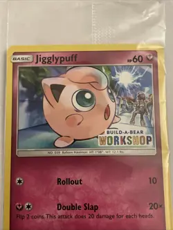 POKEMON JIGGLYPUFF 71/111 BUILD-A-BEAR WORKSHOP STAMPED SEALED PROMO NM - Image 2