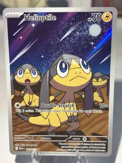 Pokemon 2025 Mega Evolution Helioptile 143/132 Illustration Rare Near Mint - Image 1